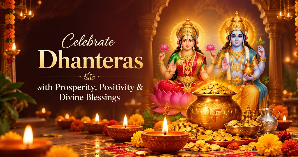 Celebrate Dhanteras with Prosperity, Positivity & Divine Blessings